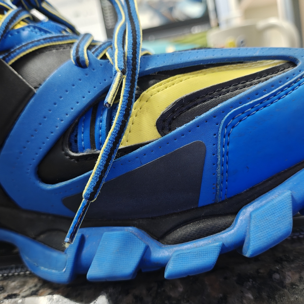 Balenciaga Blue and Yellow Sneakers - Picture 14 of 16